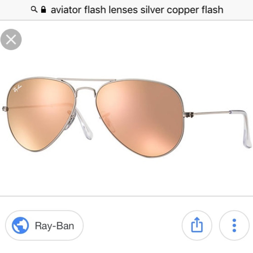 Aviator Ray-ban flash lenses